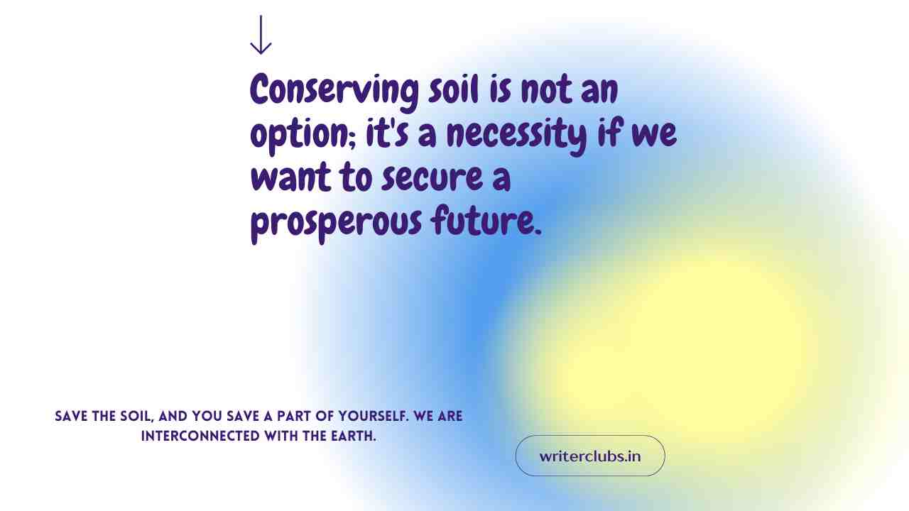 Save soil quotes and captions 