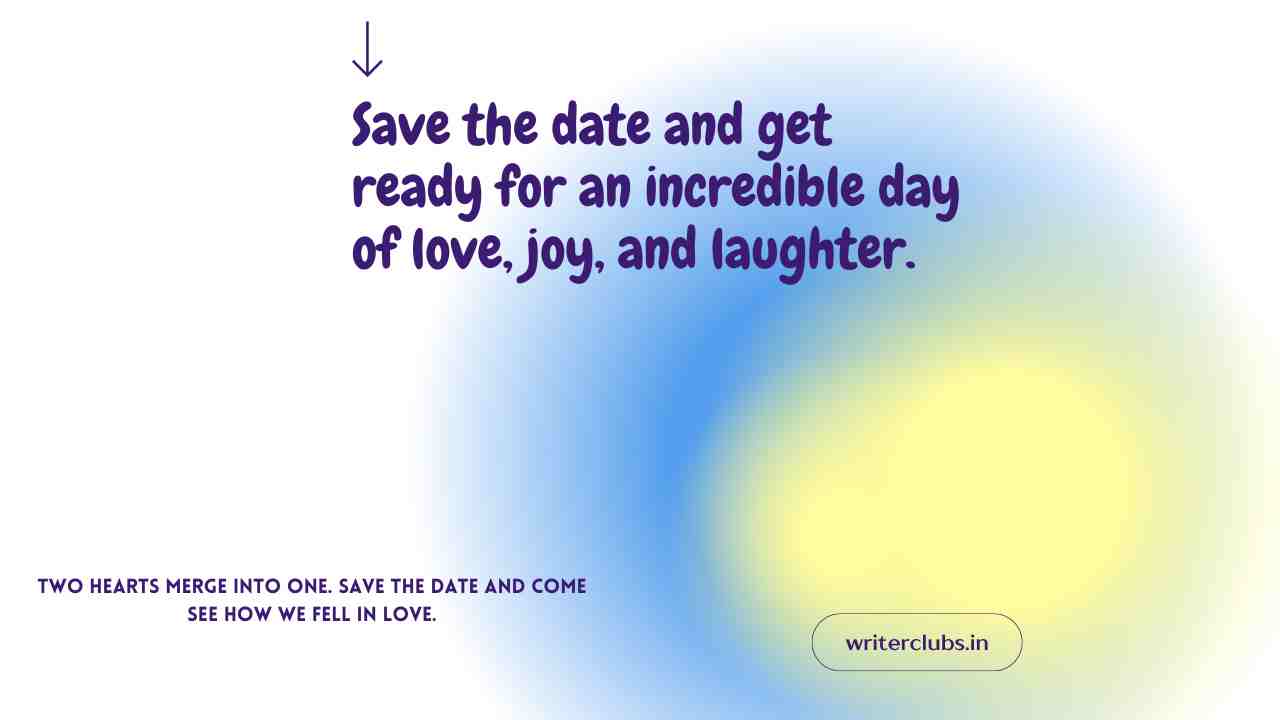 Save the date quotes and captions 