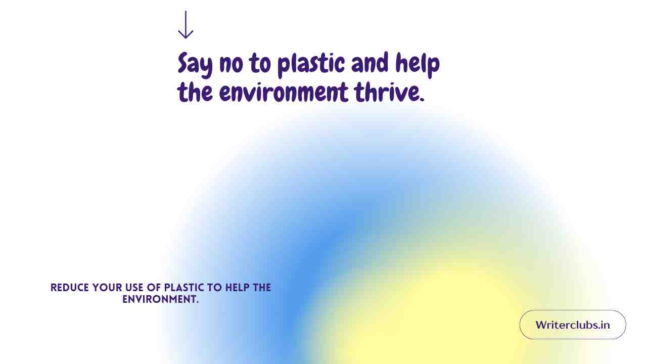 Say No to Plastic Quotes 