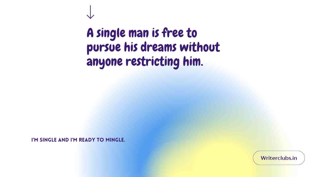 Single Man Quotes 