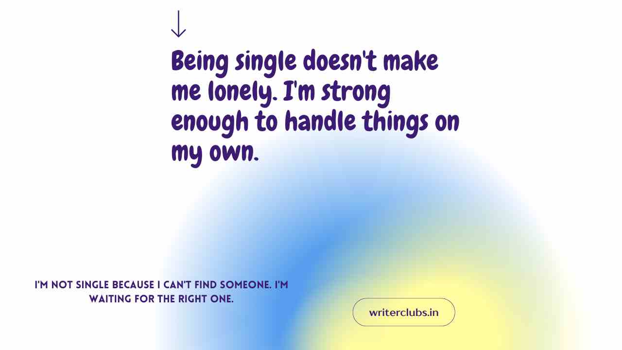 Single attitude quotes and captions