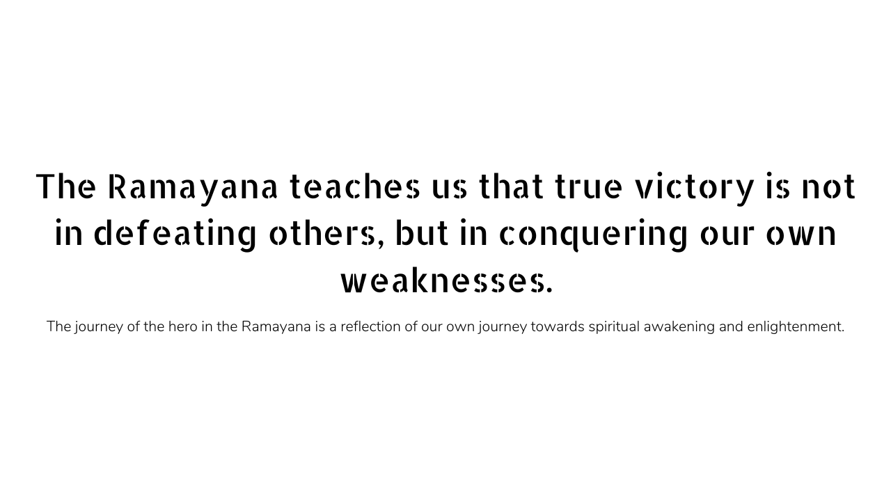 Spiritual Ramayana quotes and captions