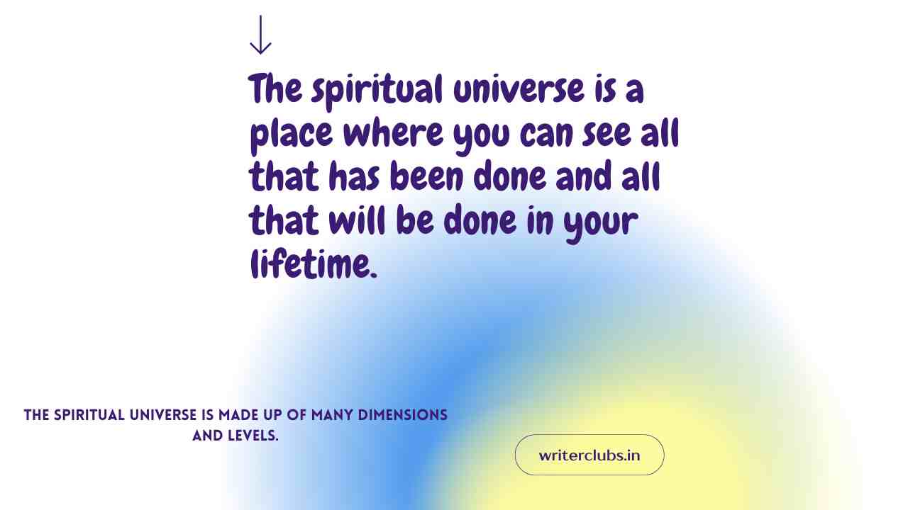 Spiritual universe quotes and captions 