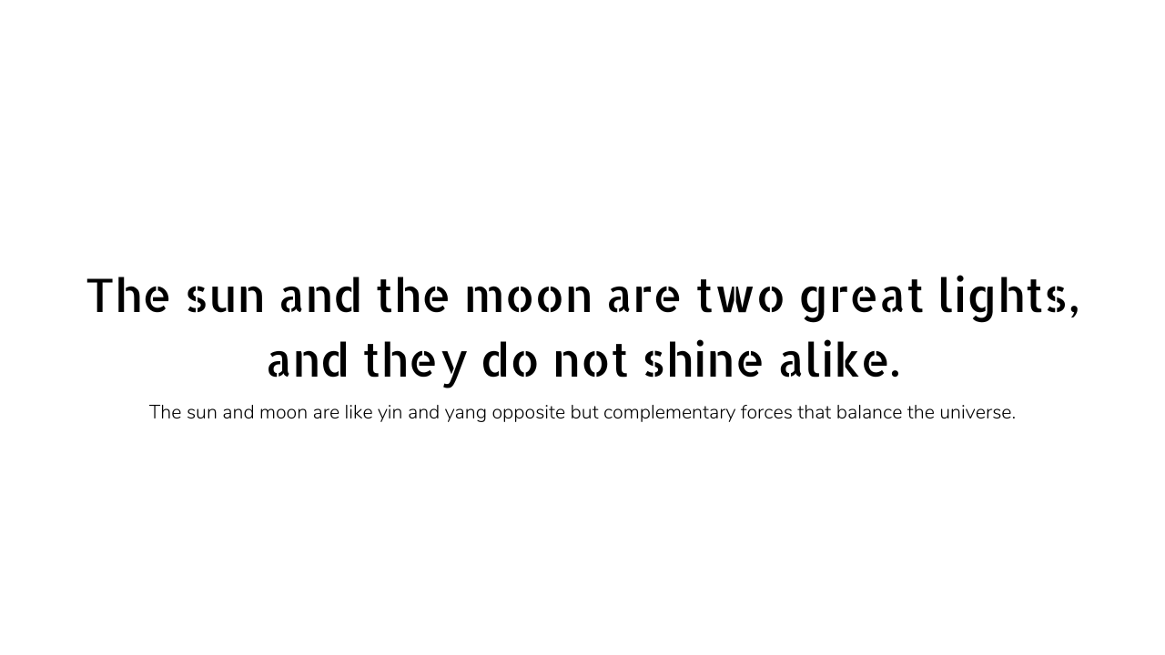Sun and moon quotes 