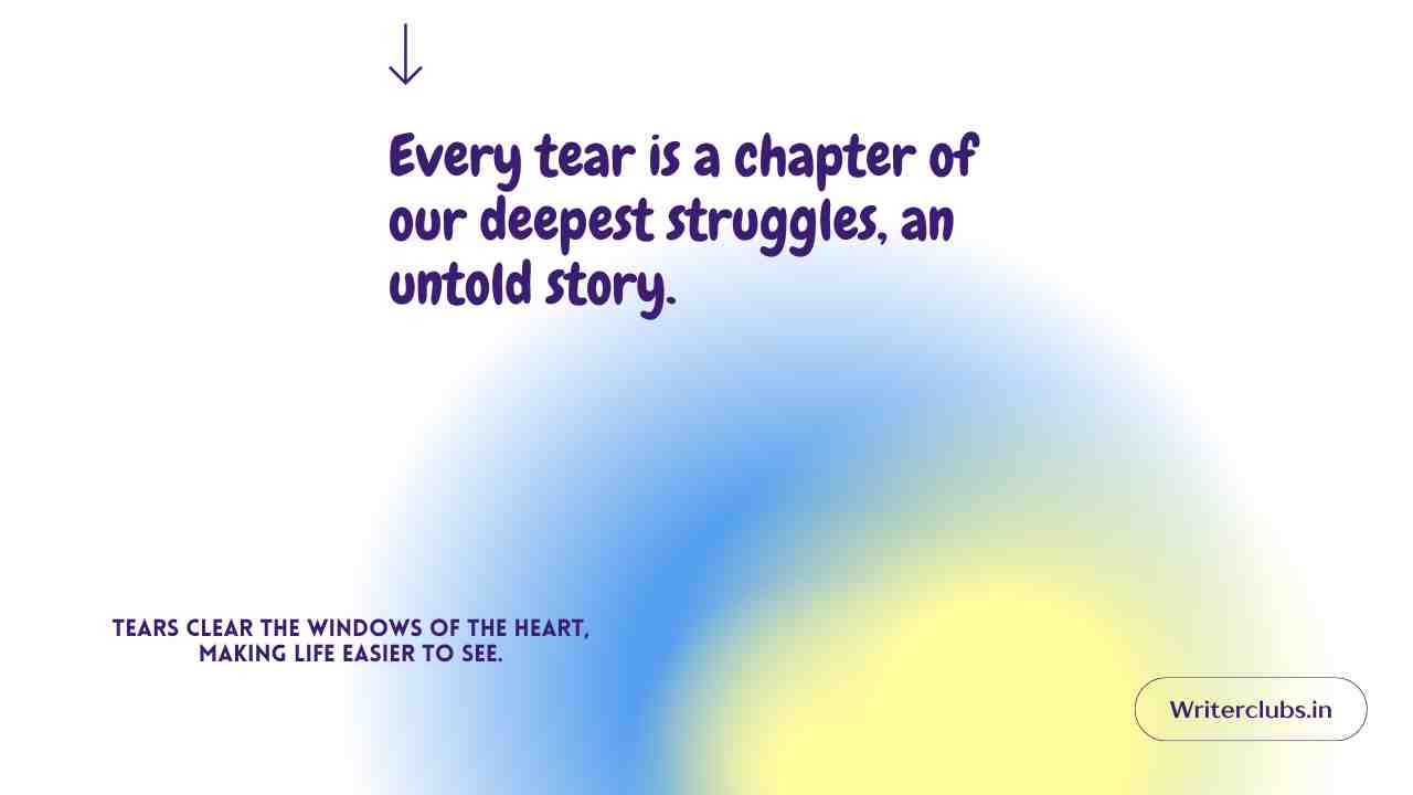 Tear Quotes in English 