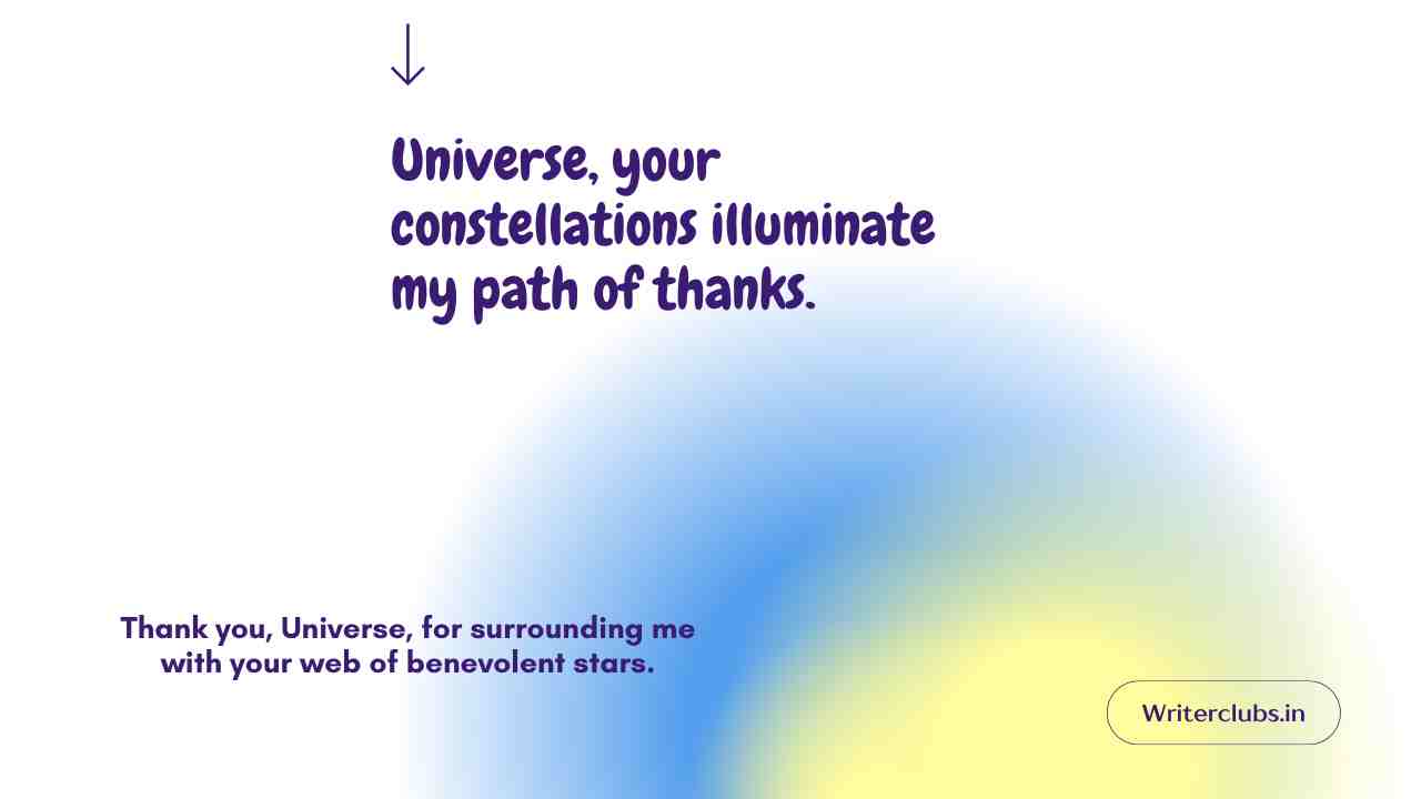 Thank You Universe Quotes 