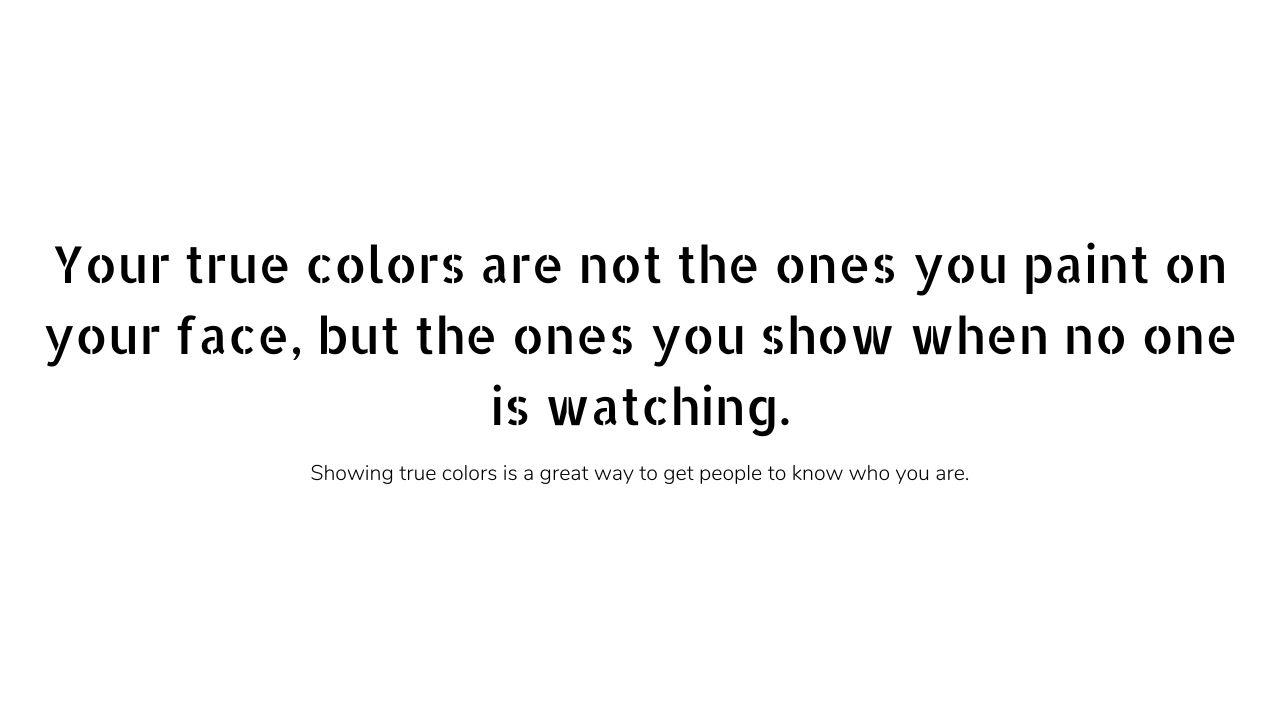 True colors quotes and captions