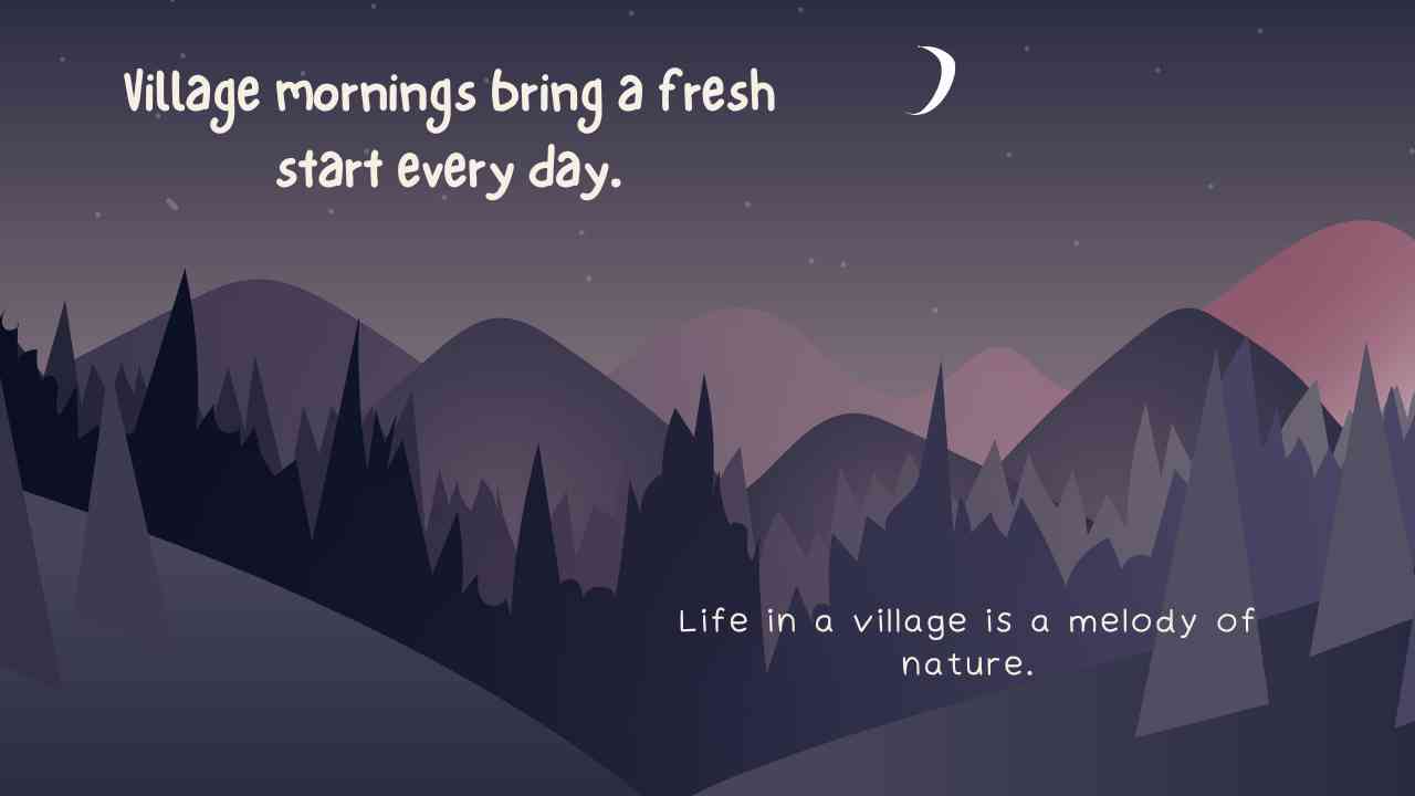 Village Quotes in English