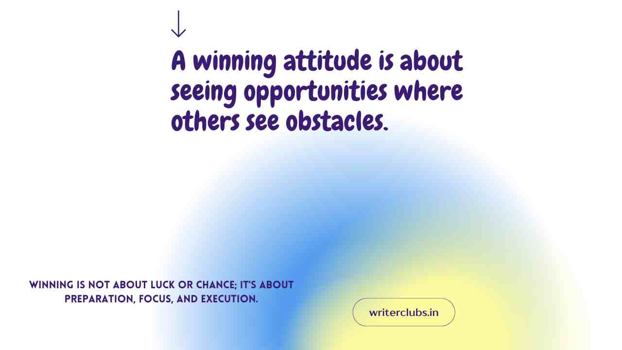Winning attitude quotes and captions