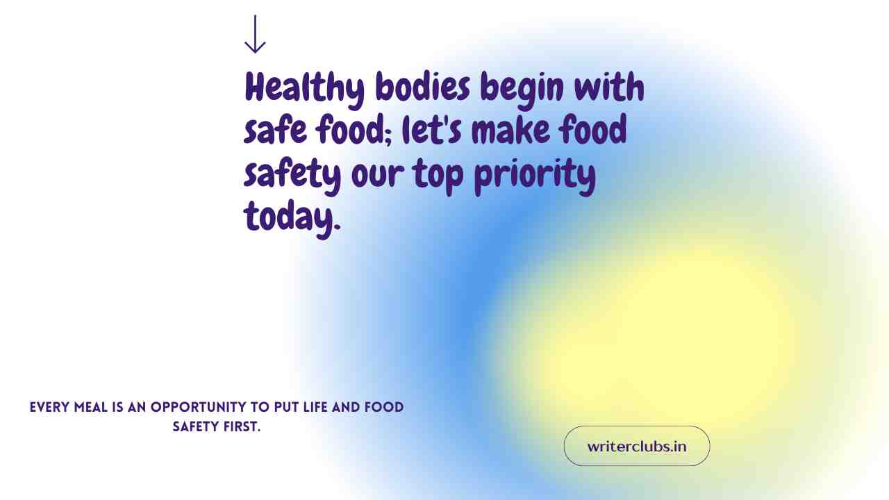 World Food Safety Day Quotes and Captions 