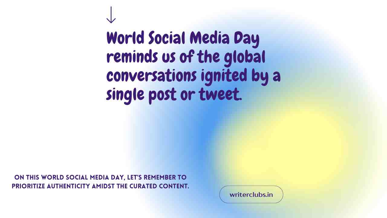 World Social Media Day quotes and captions