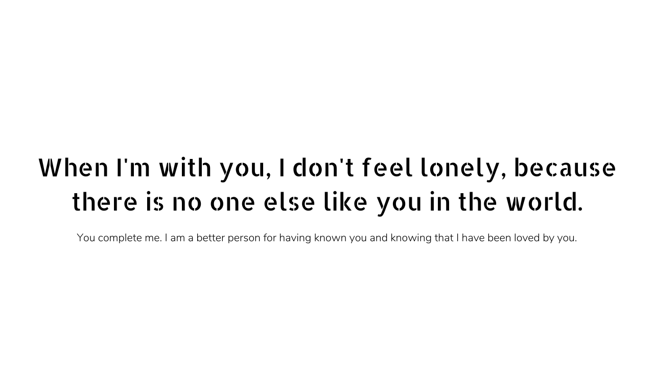You complete me quotes
