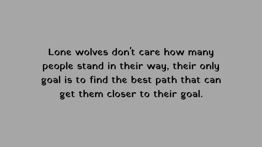 alpha lone wolf quote for Instagram