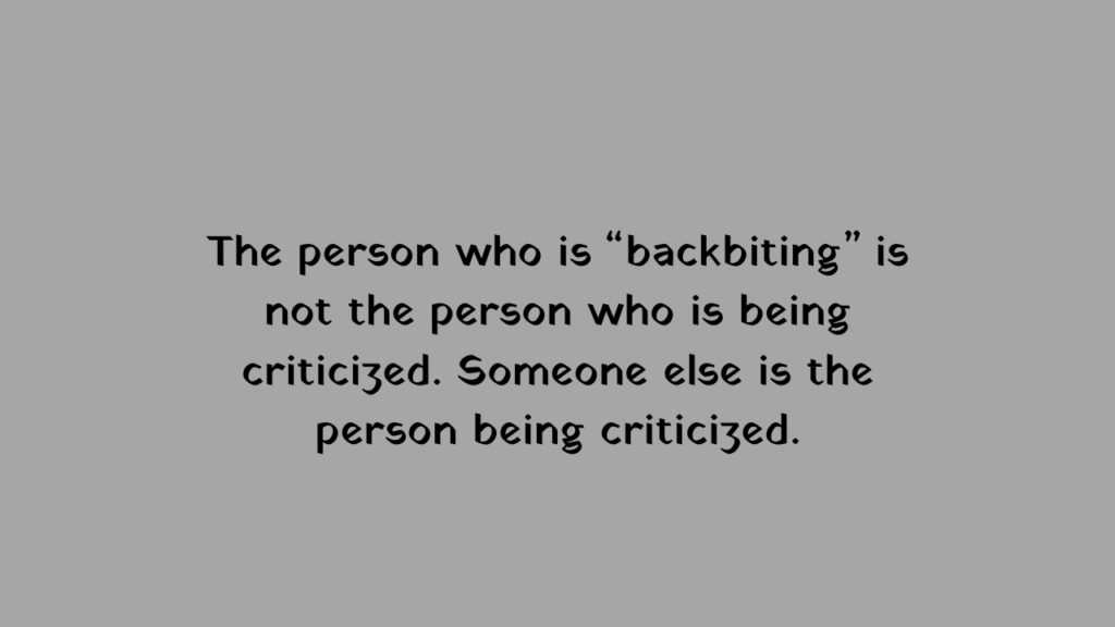 backbiting quotes and captions