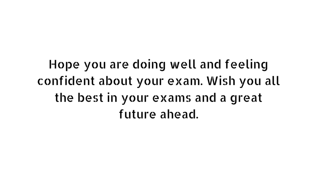 best wishes for exam image