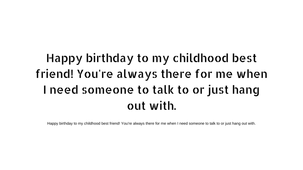 childhood friend birthday wishes