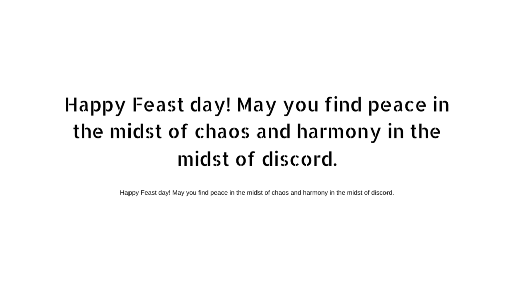 happy feast day wishes