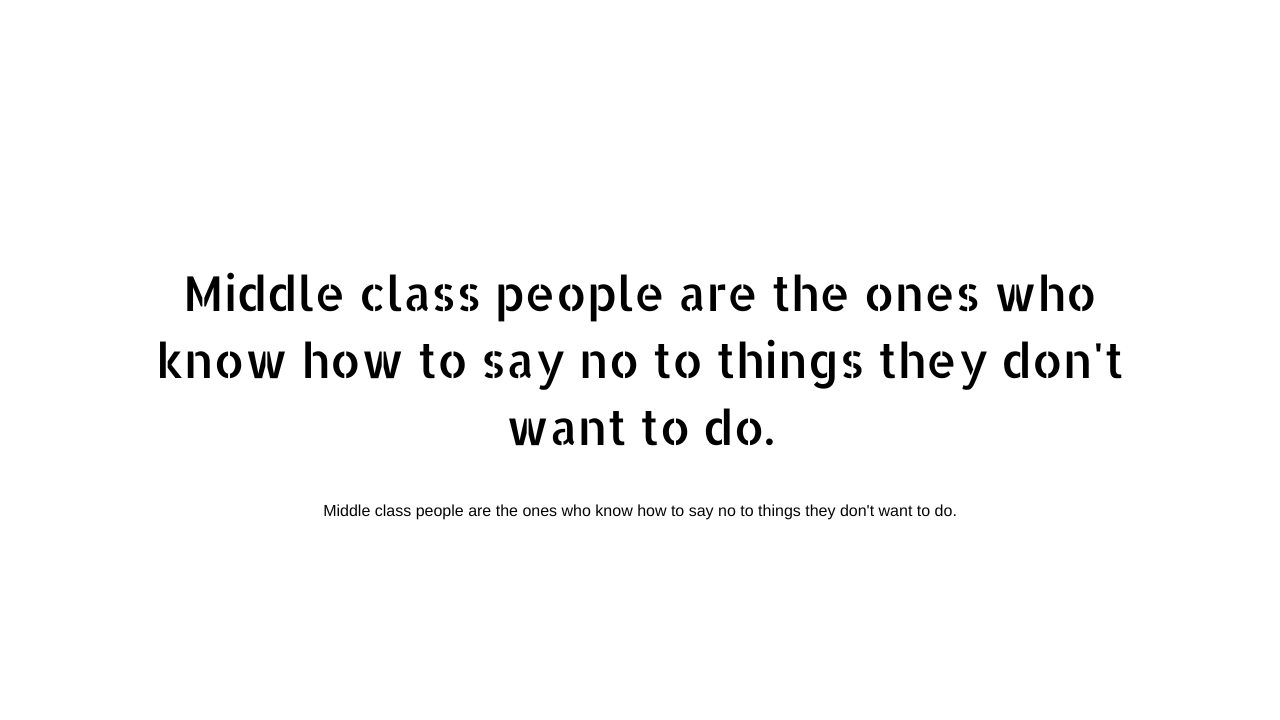 middle class quotes