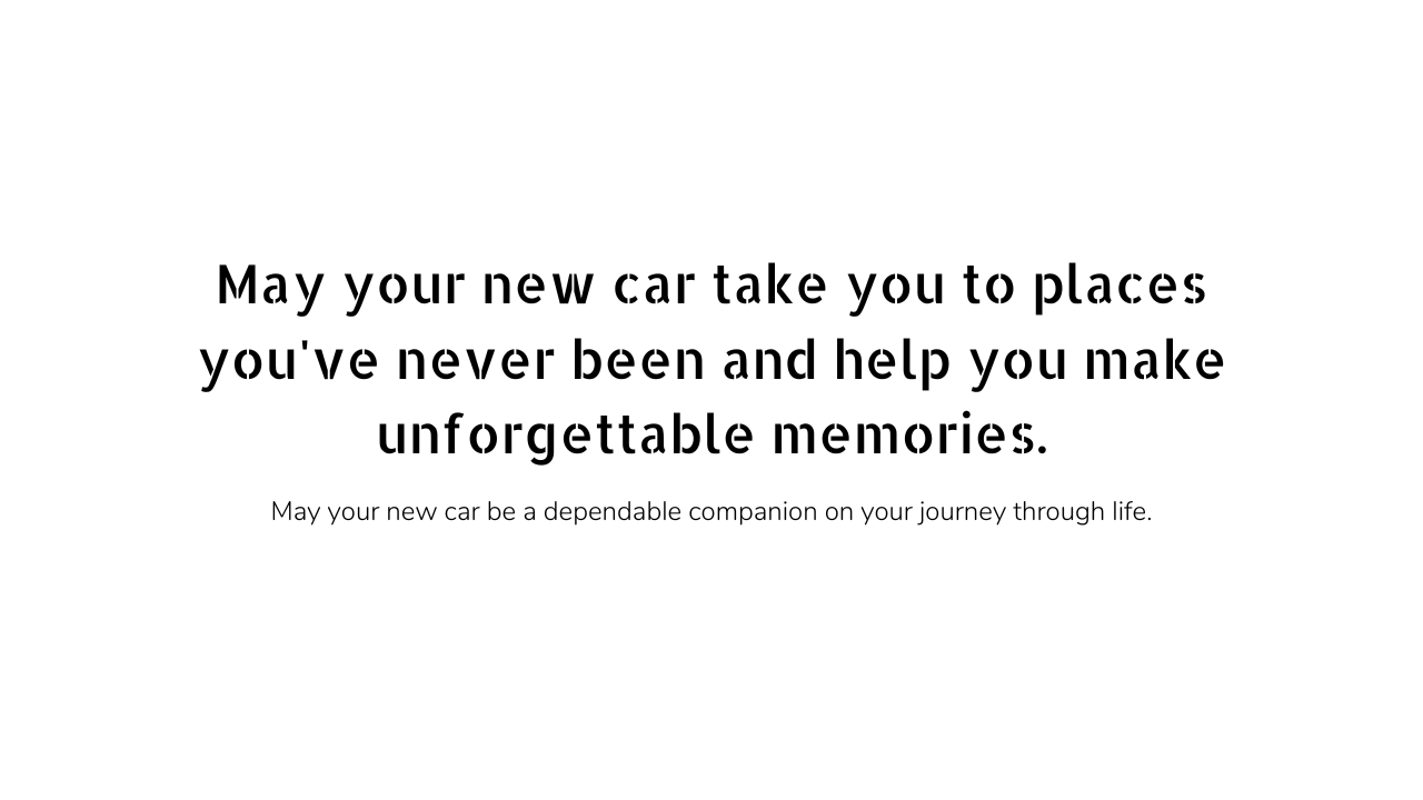 new car wishes
