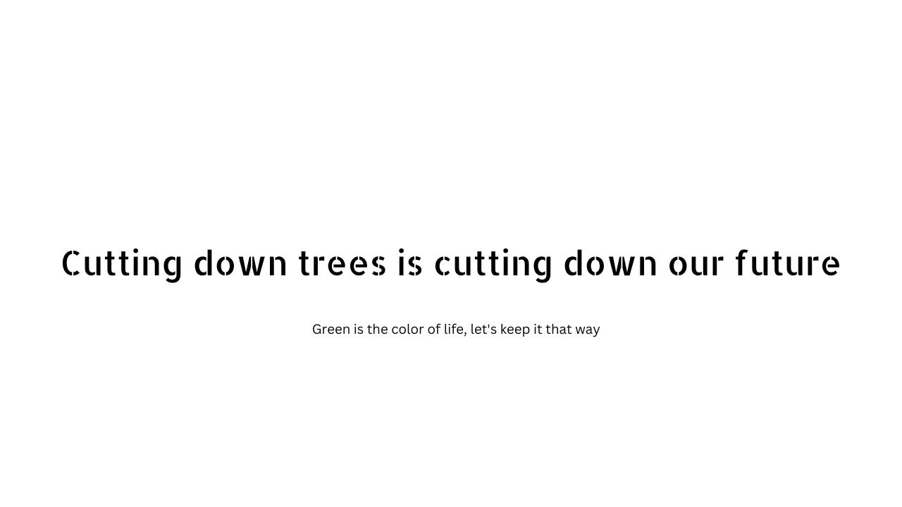 save forest slogan 
