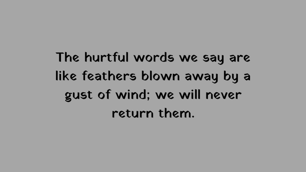 bad words hurt quotes